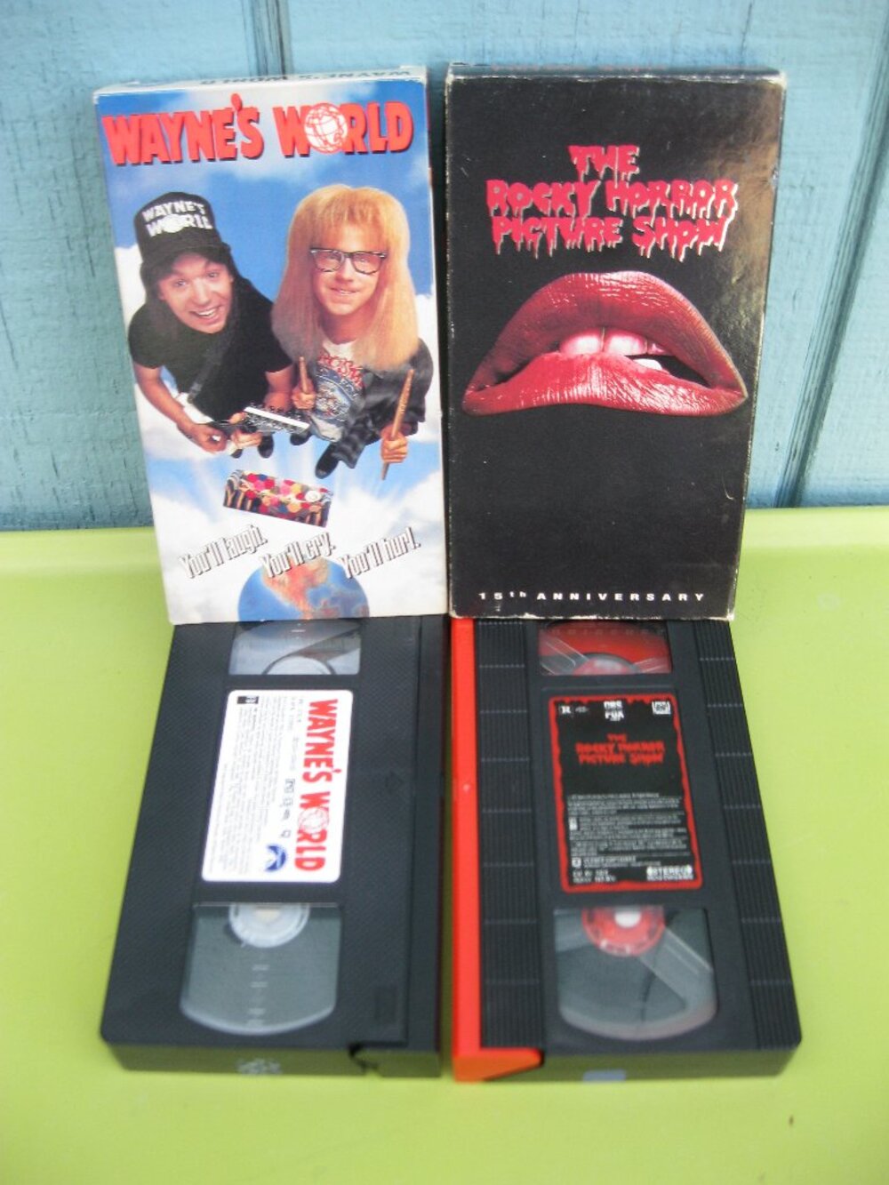 Waynes World And Rocky Horror Picture Show VHS Movies